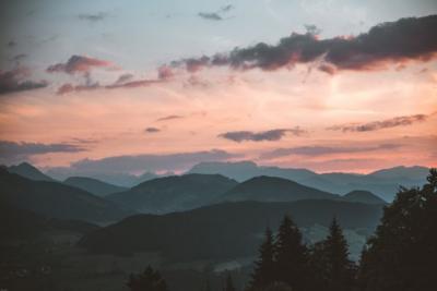 Blue Ridge Mountains sunset
